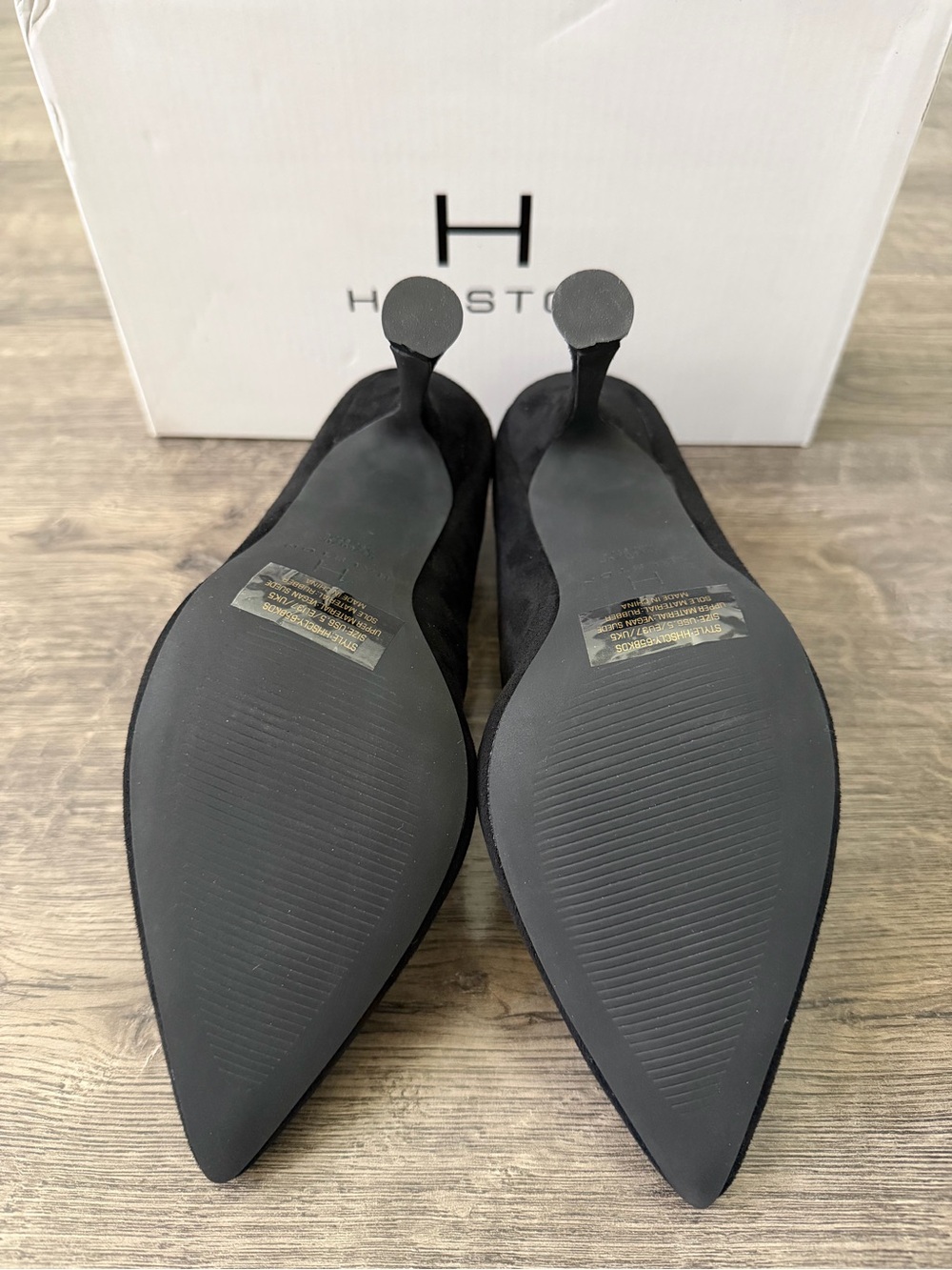 H Halston Womens Sicily Black Mary Jane Pumps Size 6.5 Whimsigoth Pointed Toe - Picture 8 of 11